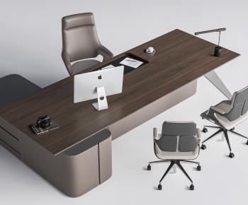 Modern Office Desk And Chair-ID:551932106