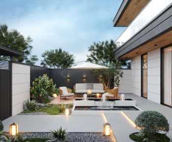 Modern Courtyard/landscape-ID:668580066