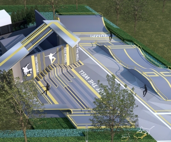 Modern Park Landscape-ID:517222887