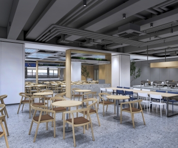 现代办公食堂餐厅-ID:554588083