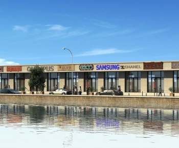 Modern Appearance Of Commercial Building-ID:575946098