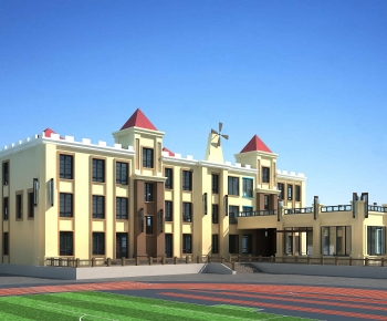 European Style School Building-ID:758718974