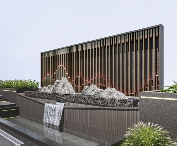 New Chinese Style Rockery Waterscape-ID:950361012