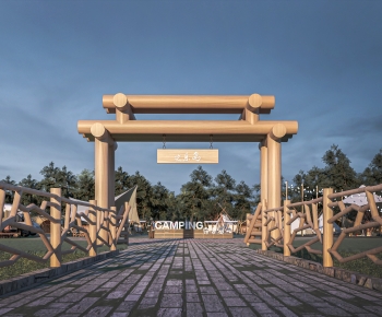 现代露营公园景观-ID:309762007