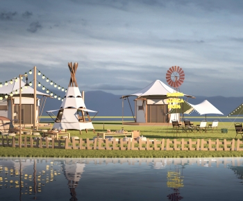 Modern Park Landscape-ID:468651069