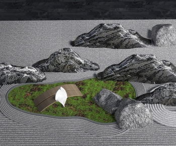 Modern Rockery Waterscape-ID:967398886