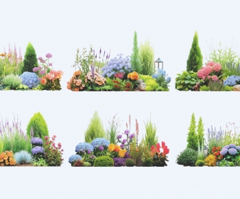 现代户外花卉植物堆组合-ID:759182931