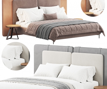 Modern Double Bed-ID:733474029