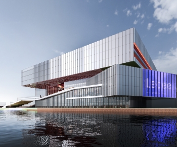 Modern Appearance Of Commercial Building-ID:140182974