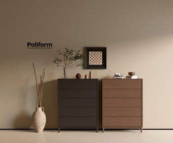Poliform现代中古风实木斗柜组合-ID:450268984