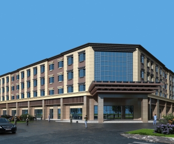 Modern Appearance Of Commercial Building-ID:560039044