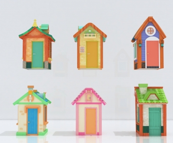 Modern Cartoon House-ID:963813072