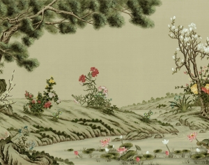 新中式壁纸壁画-ID:412828952