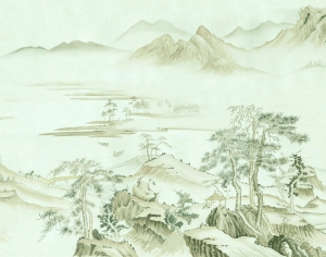 新中式壁纸壁画-ID:639312985