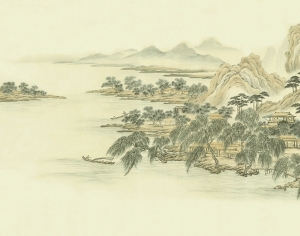 新中式壁纸壁画-ID:295938013