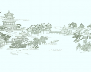 新中式壁纸壁画-ID:891319993