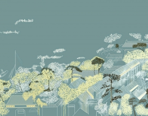 新中式壁纸壁画-ID:747086058