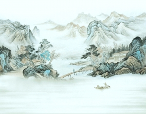 新中式壁纸壁画-ID:190749883