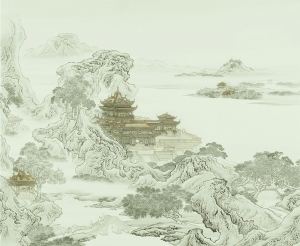 中式壁纸-ID:885612019