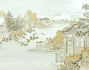 新中式壁纸壁画-ID:662693025