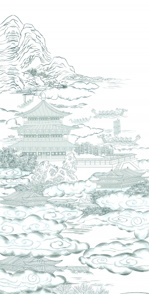 新中式壁纸壁画-ID:650820025