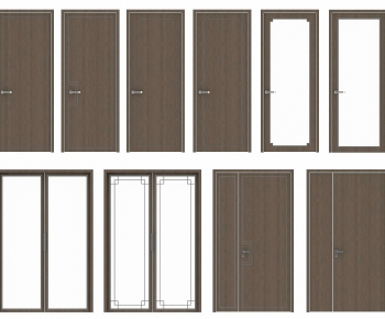 New Chinese Style Single Door-ID:213038956
