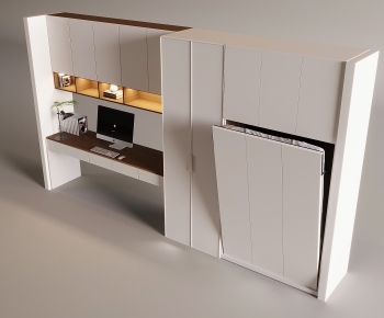 Modern Computer Desk And Chair-ID:925245053