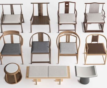 New Chinese Style Lounge Chair-ID:657598979