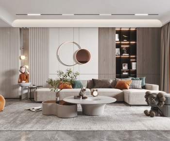 Modern A Living Room-ID:646804098