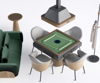 Modern Mahjong Tables And Chairs-ID:389556884