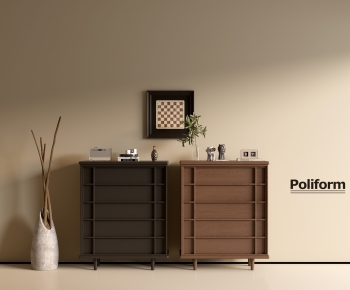Poliform现代中古风斗柜组合-ID:440490012