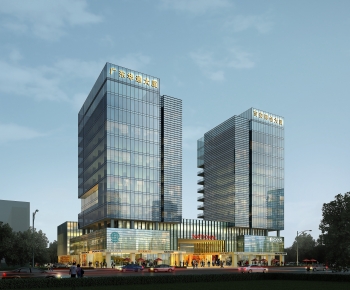 Modern Appearance Of Commercial Building-ID:484110126