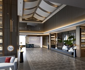 New Chinese Style Lobby Hall-ID:428678042