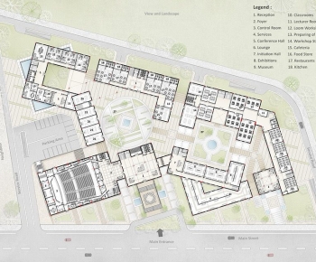 Modern Architectural Bird's-eye View Planning-ID:228157046