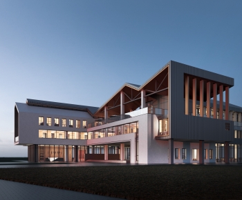 Modern Architecture Of Artistic Style-ID:728682995