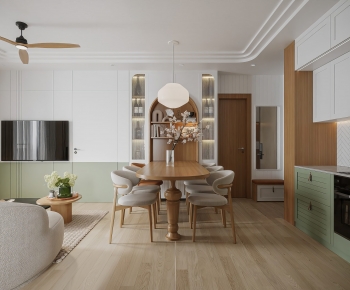 Nordic Style Dining Room-ID:833970078