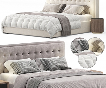 Modern Double Bed-ID:872580059