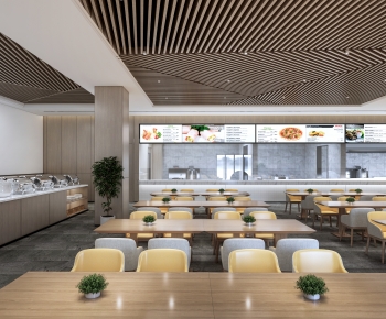 现代公司食堂餐厅-ID:611660964