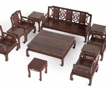Chinese Style Sofa Combination-ID:292239251