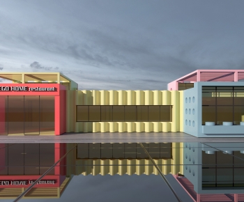 Modern Facade Element-ID:256283046
