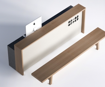 New Chinese Style Reception Desk-ID:265639076