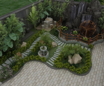 New Chinese Style Courtyard/landscape-ID:945976024