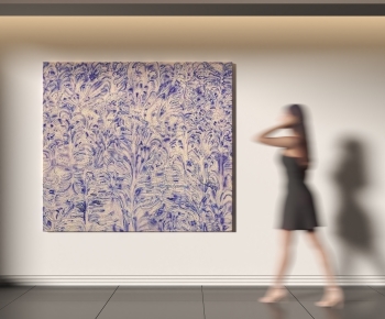 现代紫色装饰画-ID:166139692