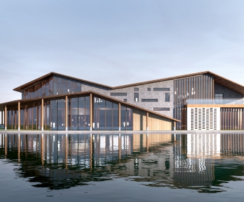 New Chinese Style Architecture Of Artistic Style-ID:515675071