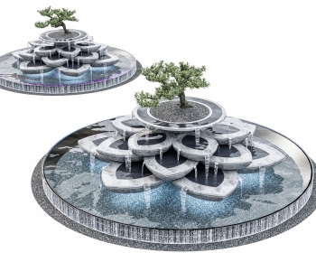 Modern Rockery Waterscape-ID:648360017