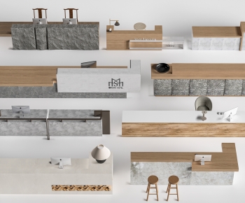 Modern Reception Desk-ID:147284035