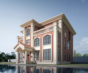 Simple European Style Detached Villa-ID:942414052