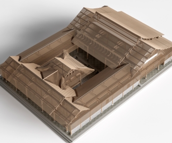 Chinese Style Ancient Architectural Buildings-ID:596440082