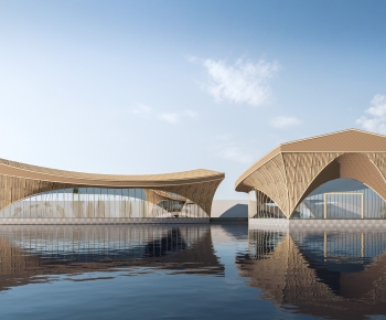 Modern Architecture Of Artistic Style-ID:718916894