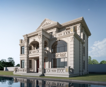 Simple European Style Detached Villa-ID:917892938